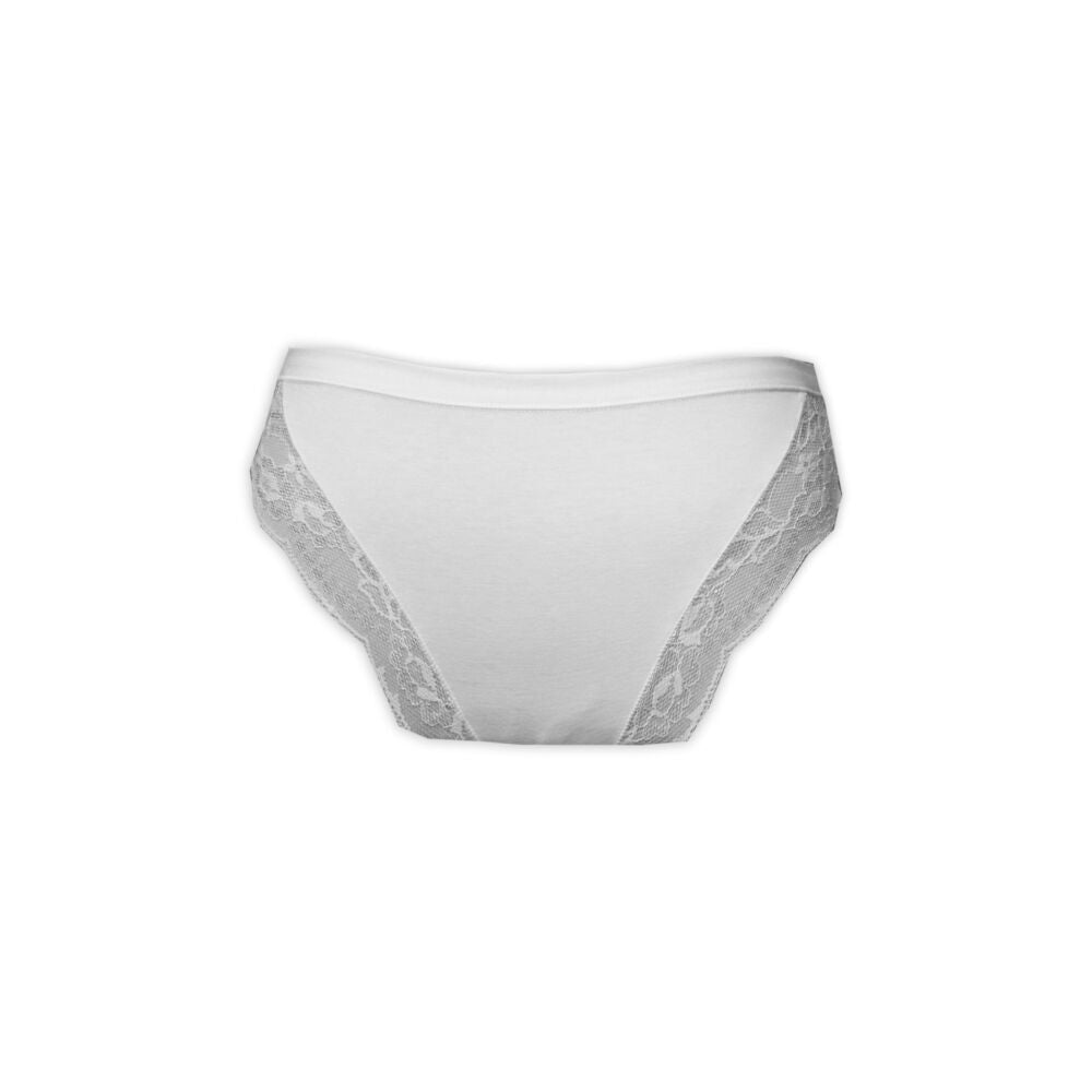 Women's underwear - hipster fit - lace trim on the back - white - S