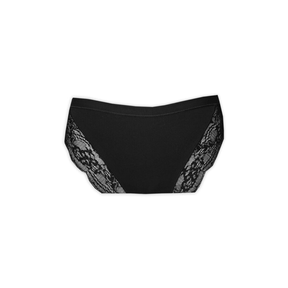 Women's underwear - hipster fit - lace trim on the back - black - L