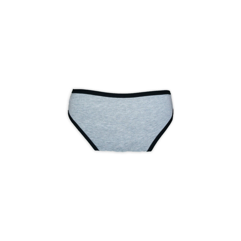 Women's cotton two-piece sports underwear set - sports panties-spaghetti strap top - gray - S