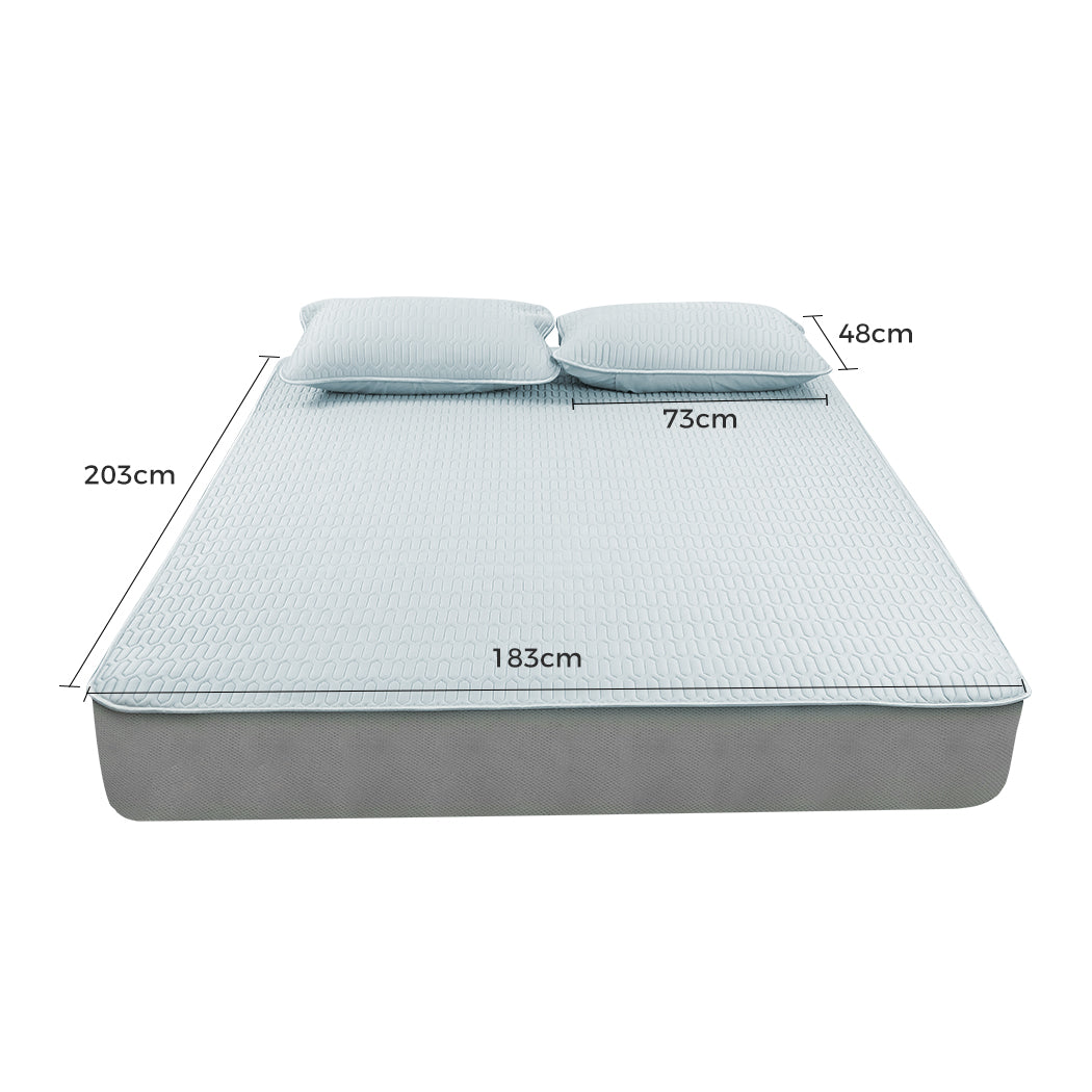 NNEIDS DreamZ Latex Cooling Bed Sheet Set Fitted 3PCS King