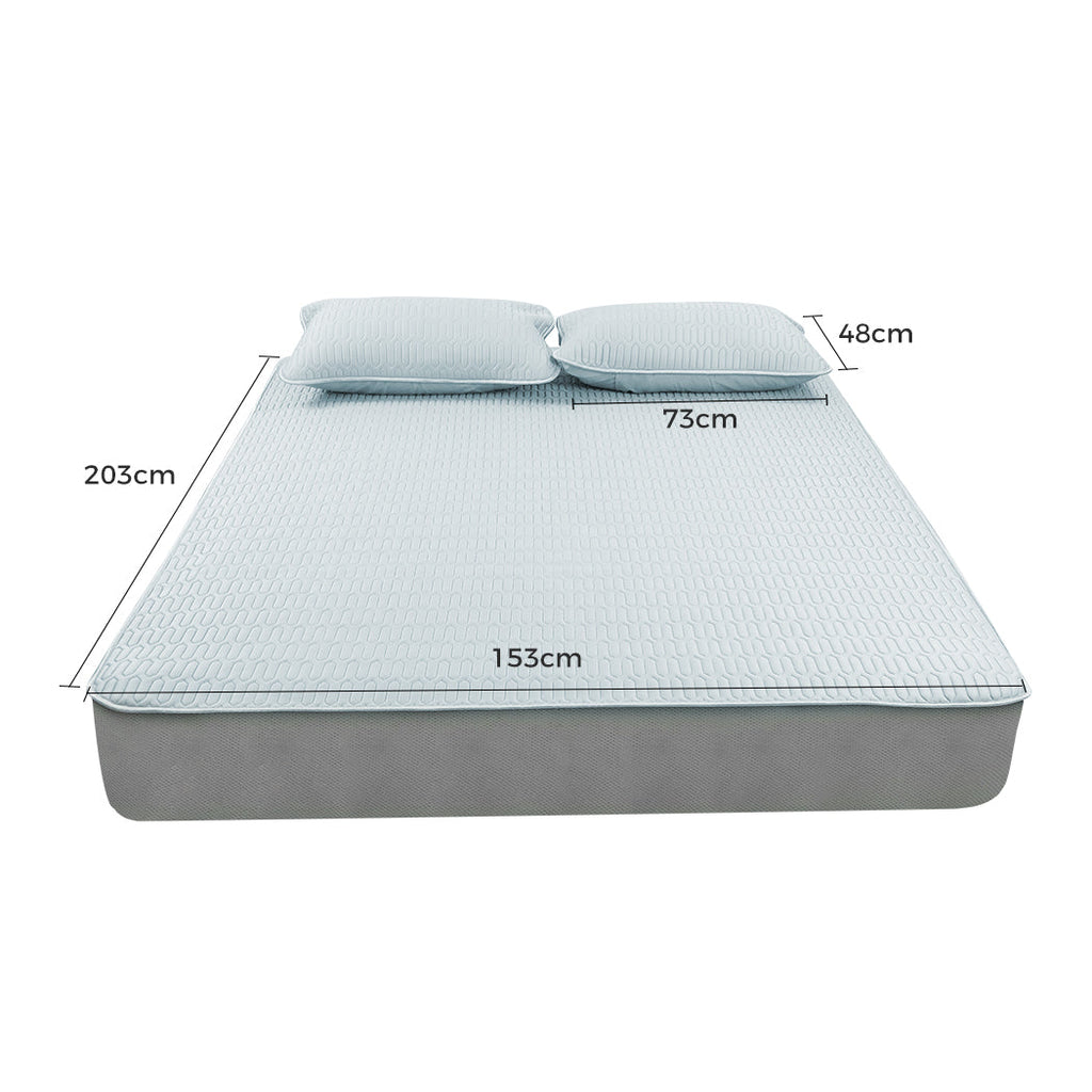 NNEIDS DreamZ Latex Cooling Bed Sheet Set Fitted 3PCS Queen