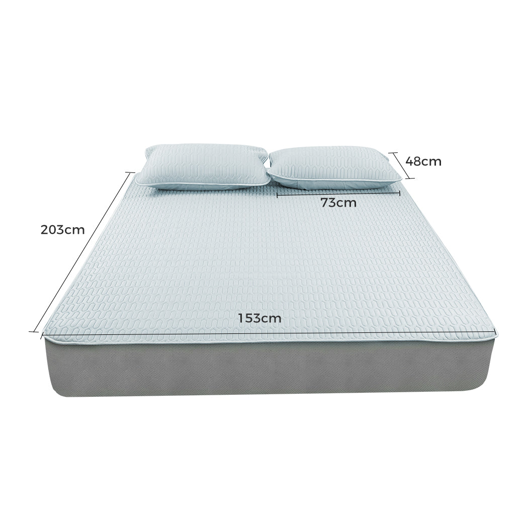 NNEIDS DreamZ Latex Cooling Bed Sheet Set Fitted 3PCS Queen