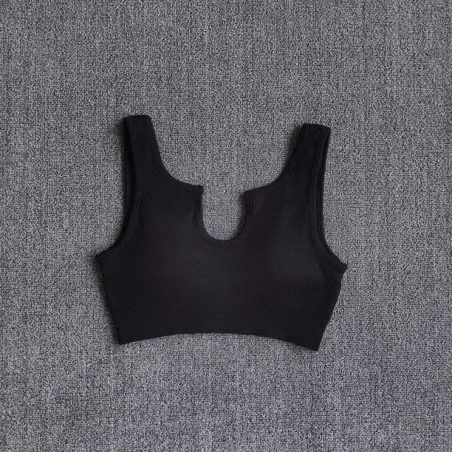 Seamless Sport Bra Women Lingerie Fitness Yoga Running Vest Underwear Padded Crop Tops Underwear Push Up Gym Top Bras